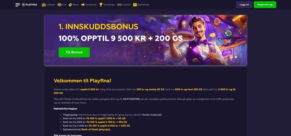 Et bilde for Playfina Casino