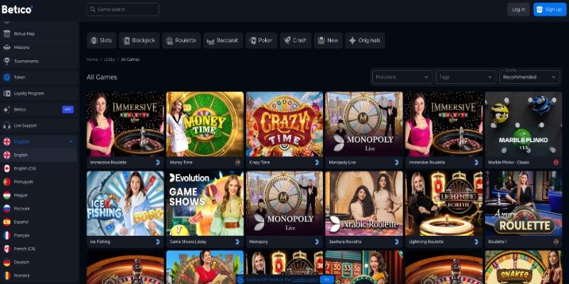 Et bilde for Betico Casino