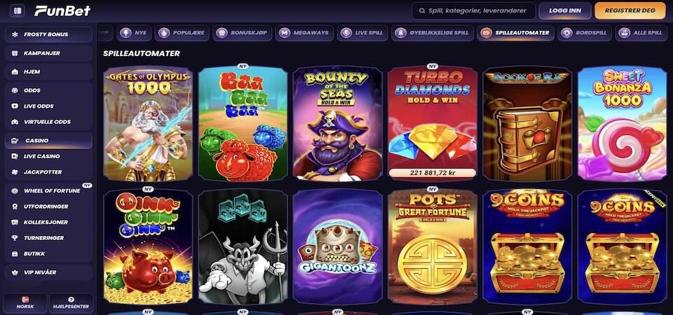 Bilde av kasinosiden Funbet