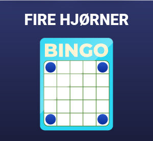 Fire hjørner bingo-mønstre