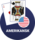 Blackjack kort og amerikansk flagg