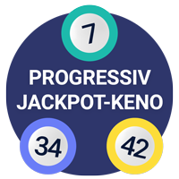 Progressive jackpot keno