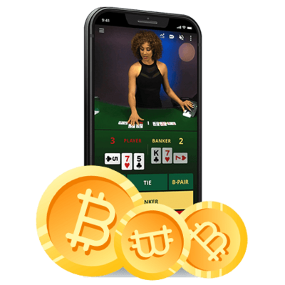 Live Baccarat-spill med bitcoin