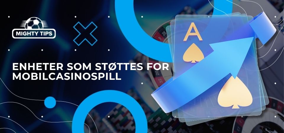 Grafikk for seksjon Enheter som støttes for mobilcasinospill 