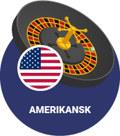 Rulett med amerikansk flagg