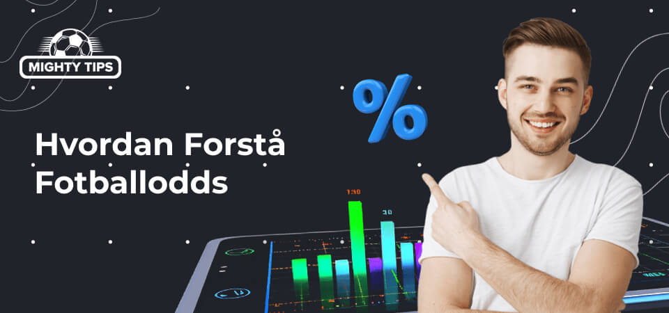Grafisk fremstilling av hvordan man leser fotballodds