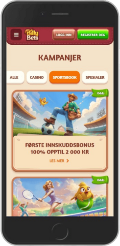 Mobilskjermbilde av Billybets-bonusene