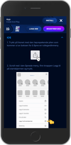 Mobilskjermbilde av Boomerang Bet iOS
