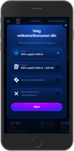 Mobilskjermbilde av Boomerang Bet velkomstbonus
