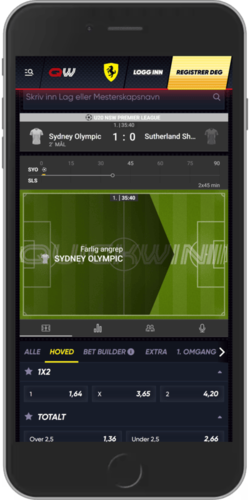 Bilde av live odds på QuickWin