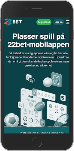 Mobilskjermbilde hvordan laste ned 22bet-appen