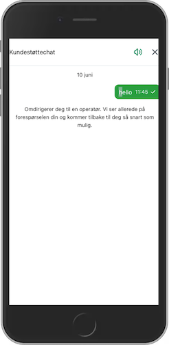 Mobilskjermbilde av 22bet kundeservice