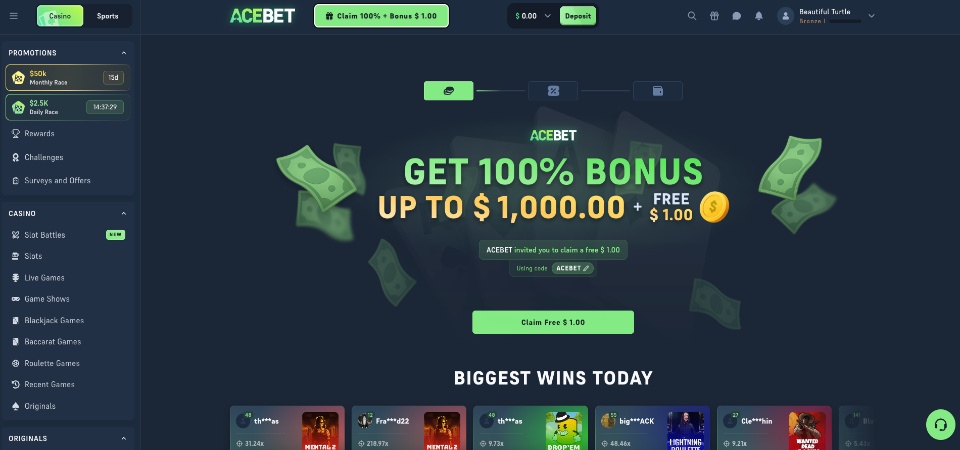 Bonustilbud og kampanjer Acebet