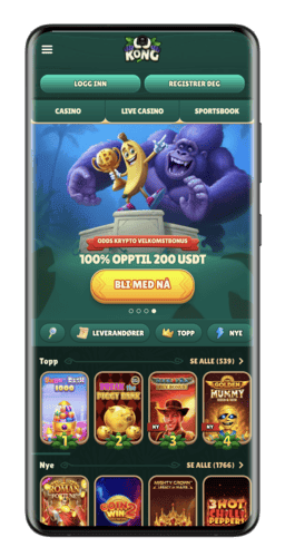 Skjermbilde av GoKong-hovedsiden for Android 